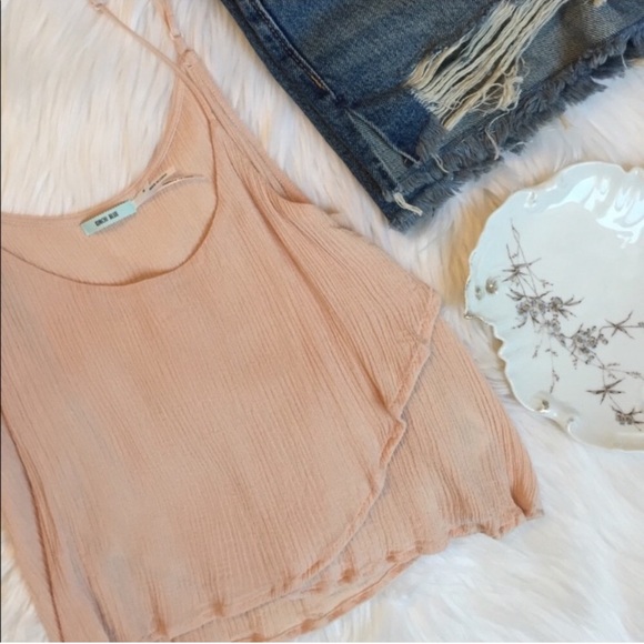 Kimchi Blue Tops - {Kimchi Blue} Urban Outfitters Blush Wrap Tank